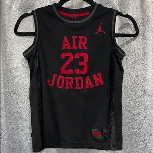 Jordan Kids Black and Red Tank Top